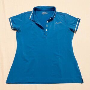 Nike Golf Dri Fit Tour Performance Womens Size Medium Short Sleeve Polo Shirt